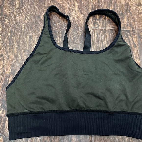 Fabletics Olive and Black Sports Bra - Picture 4 of 4